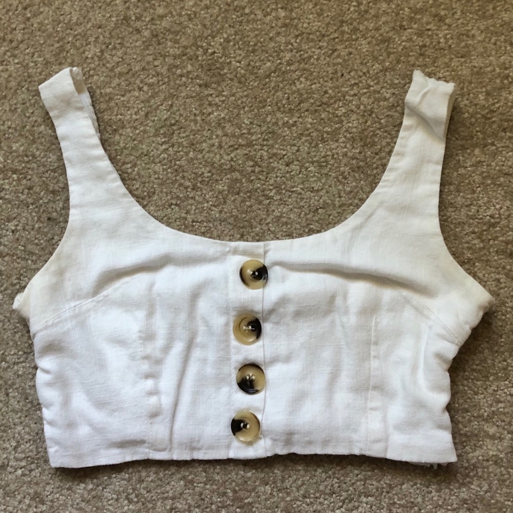 SALE!!!! White Bralette/Crop Top